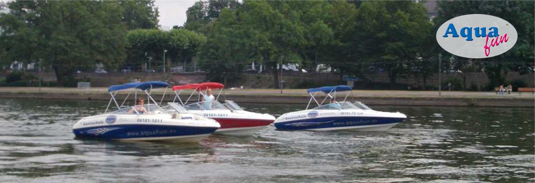 Aqua fun Bootsschule Bad Vilbel - Sportbootführerscheinausbildung mit drei Schulungsbooten